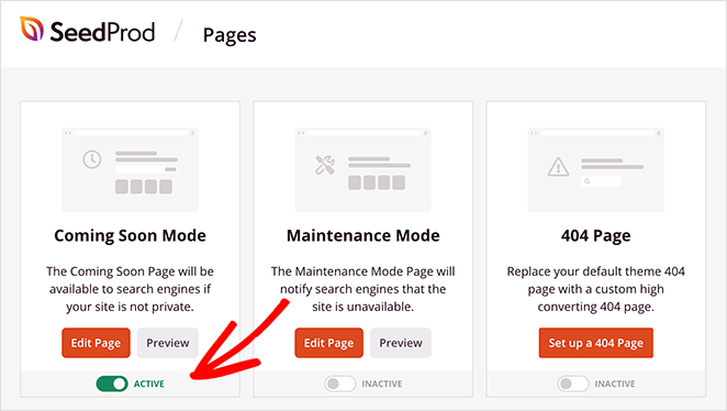 activate-coming-soon-mode - SeedProd activate your coming soon page mode in wordpress