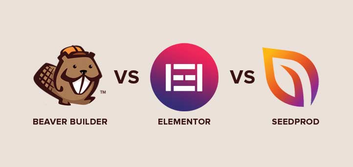 Beaver Builder vs Elementor vs SeedProd WordPress page builders