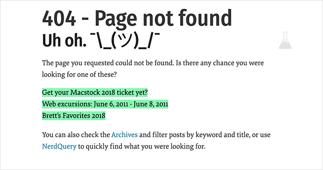 404 page example