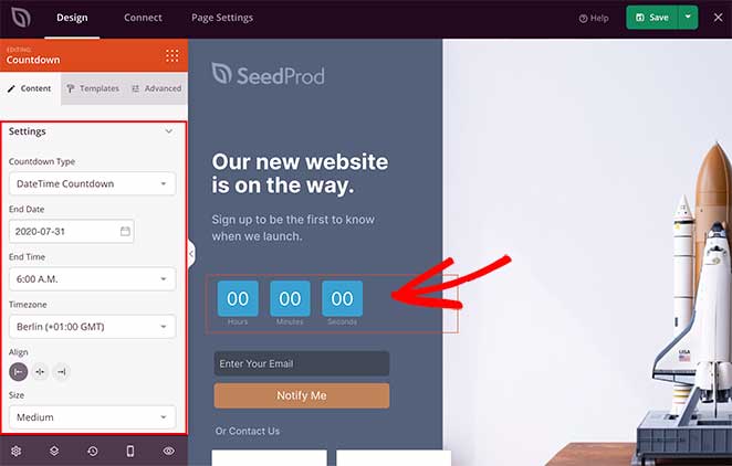 add a countdown timer to your coming soon page in WordPress