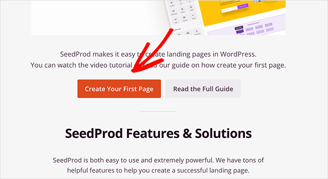 create-simple-landing-page - SeedProd Create your first lead capture landing page