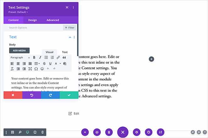 divi-page-builder - SeedProd divi landing page plugin builder interface