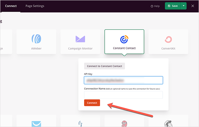 SeedProd Constant Contact integration