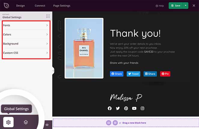 global-landing-page-settings - SeedProd Access your global landing page settings