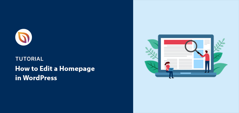 How to edit homepage in WordPress