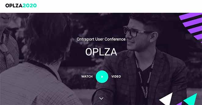 Ontrapalooza annual conference sales page design