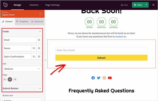optin-form - SeedProd Customize your optin form