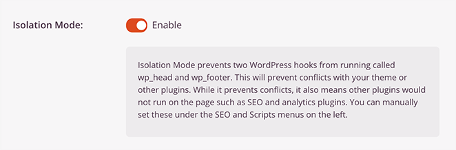 seedprod-isolation-mode - SeedProd SeedProd isolation mode for faster page speeds.