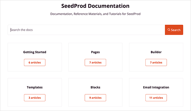 SeedProd documentation and support