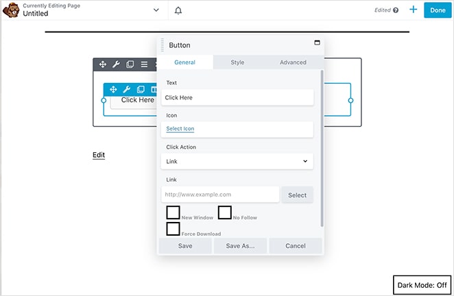 Beaver Builder advanced styling settings