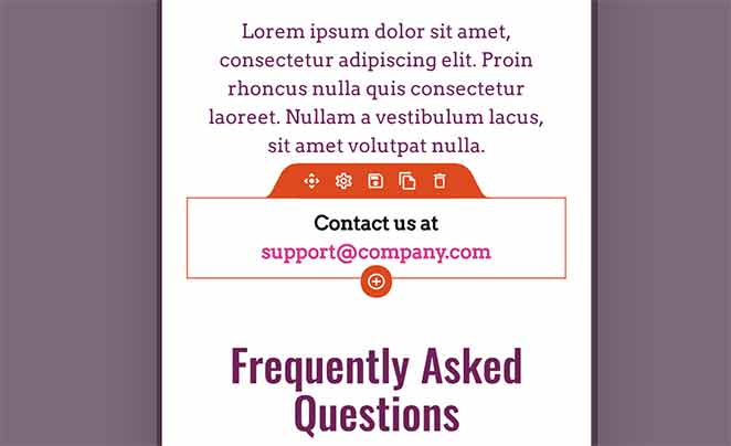mobile-contact-link - SeedProd replace the text landing page contact us link