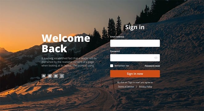 Custom WordPress login page