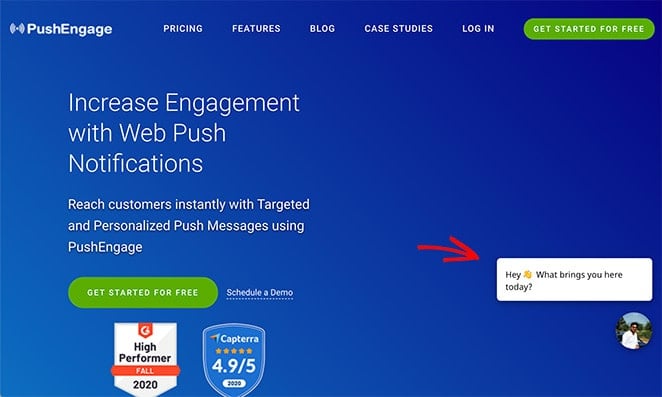 Use live chat on landing pages to boost conversion rates