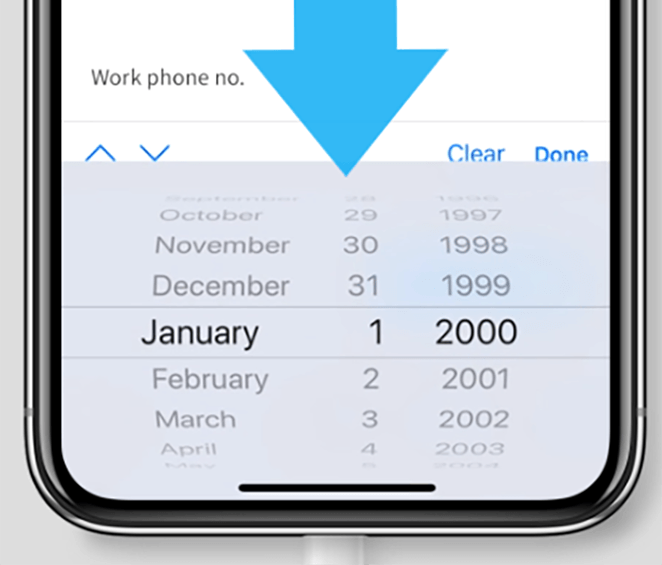 scrolling-date-selector-1 - SeedProd Scrolling mobile date selector