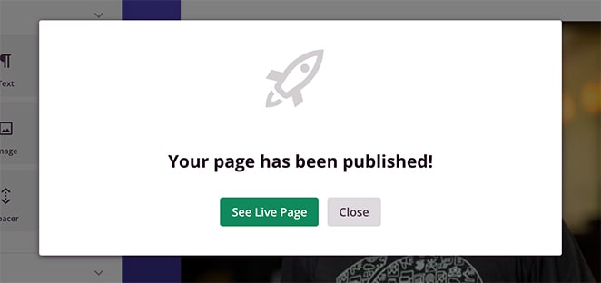 your-page-is-published-min - SeedProd Your page has been published. See a live preview