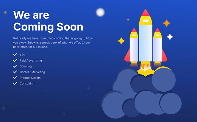 free-WordPress-coming-soon-page - SeedProd coming soon page WordPress
