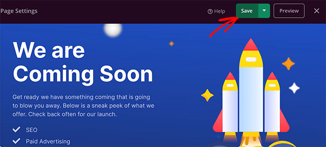 save-WordPress-coming-soon-page - SeedProd Save you WordPress coming soon page