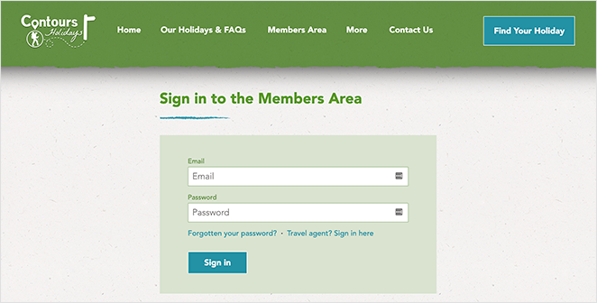 You can use a website to offer a members only area