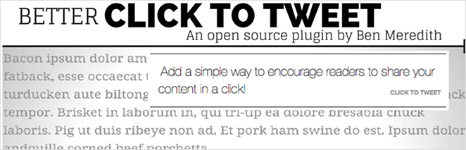 Better Click to Tweet WordPress Twitter plugin