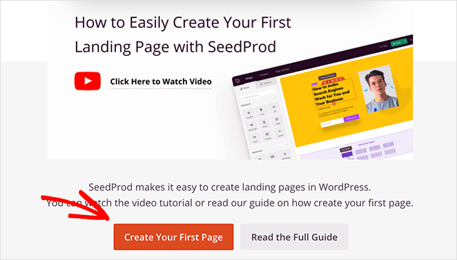 create-your-first-landing-page - SeedProd Create your first SeedProd landing page