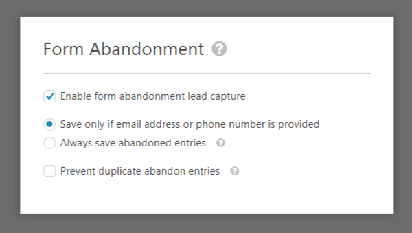 form abandonment addon tool in wpforms review