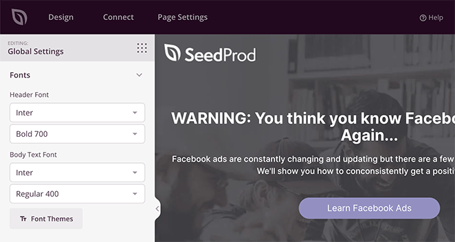 globalfonts SeedProd Customize your global landing page fonts