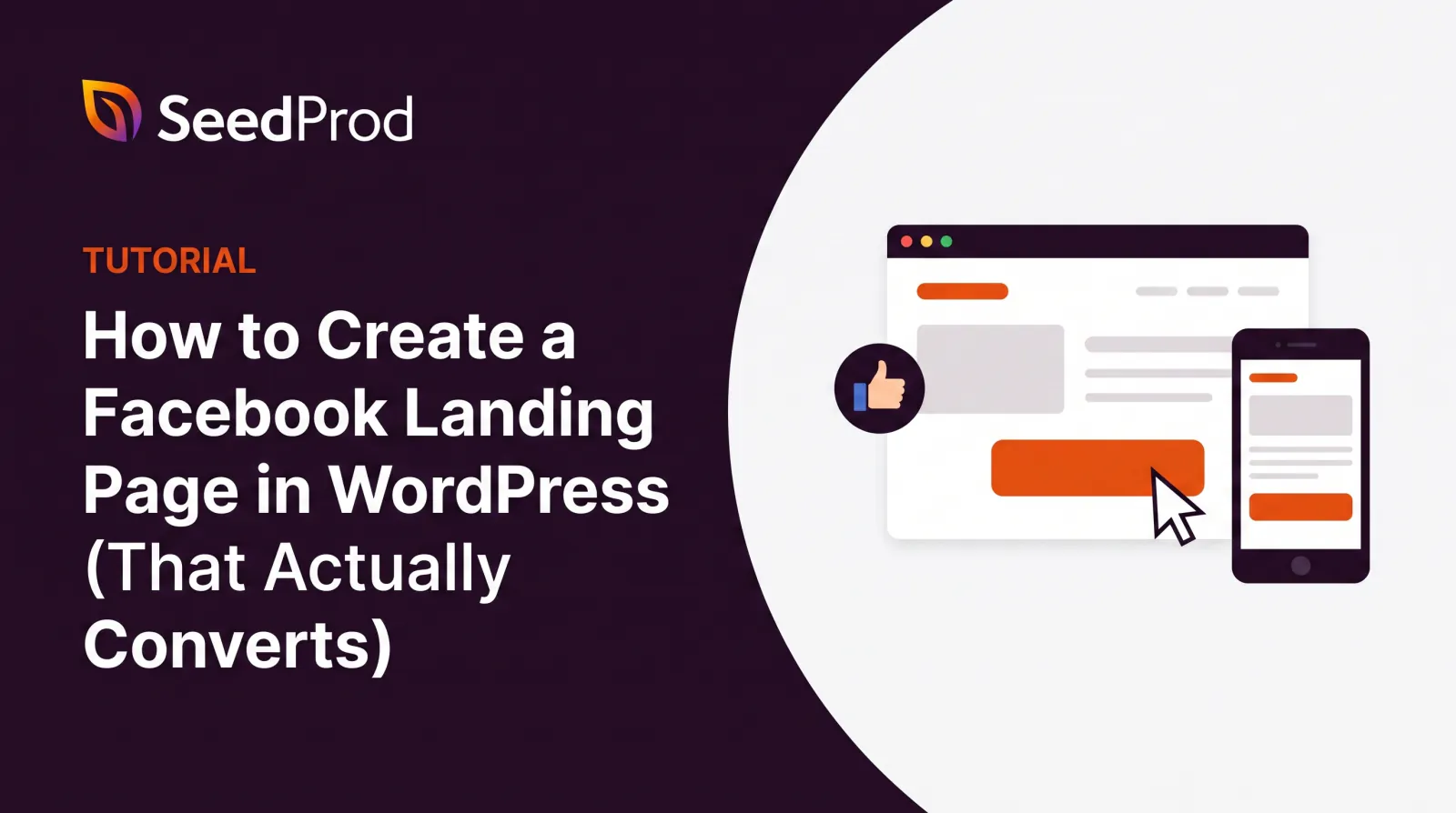 Cómo crear una página de destino de Facebook en WordPress (que realmente convierta)