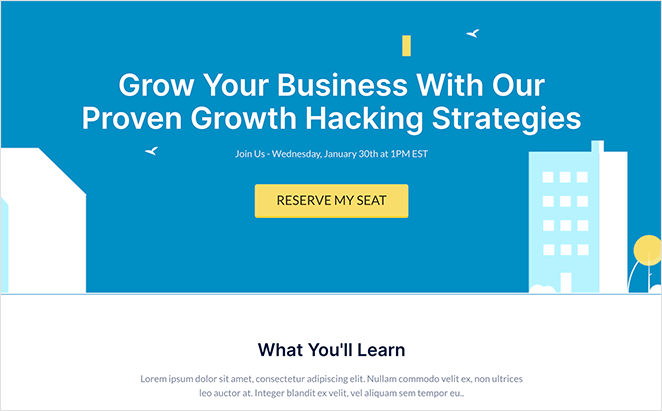 landing-page-browser-preview - SeedProd Landing page preview in new browser tab