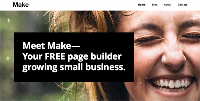 Make is a powerful free WordPress theme