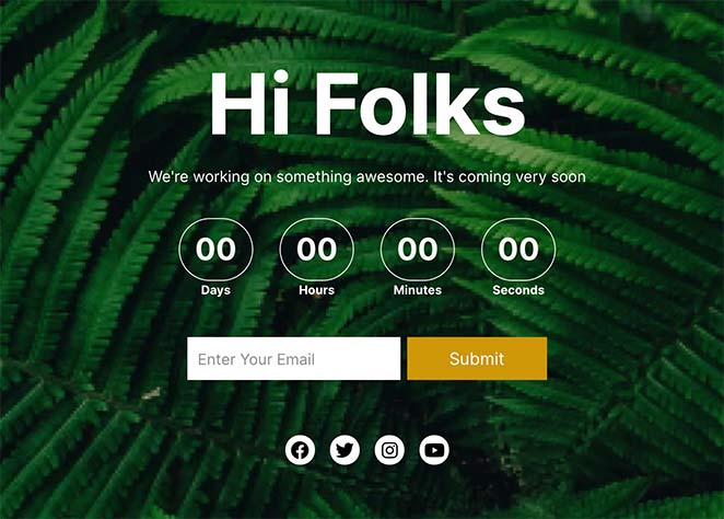 new-website-signup-page - SeedProd new website signup page example