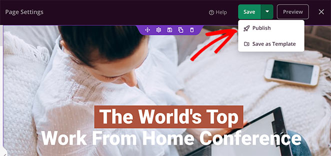 publish-landing-page - SeedProd Publish your event landing page