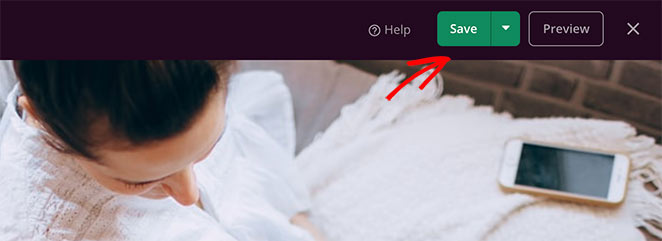 save-changes - SeedProd Save your event page design