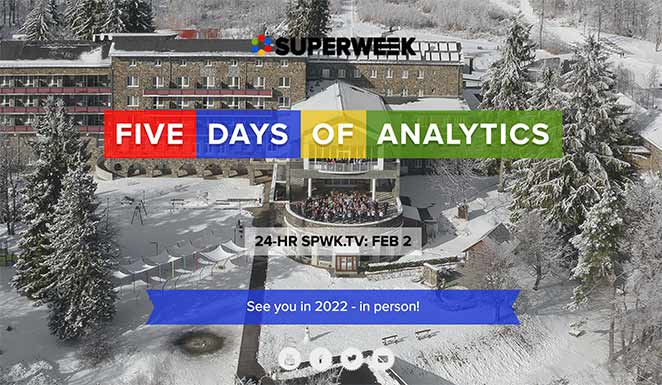 Superweek event landing page design