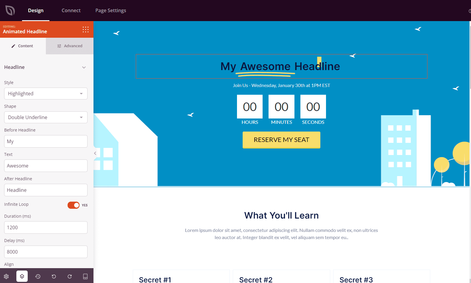 Animated Headline Block - SeedProd