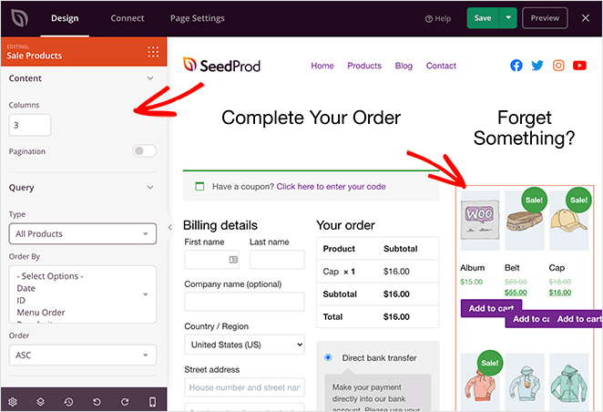 WooCommerce product grid settings