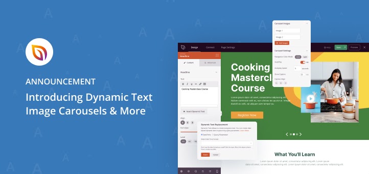 Announcement Dynamic Landing Pages Image Carousels Better Mobile Editing + More
