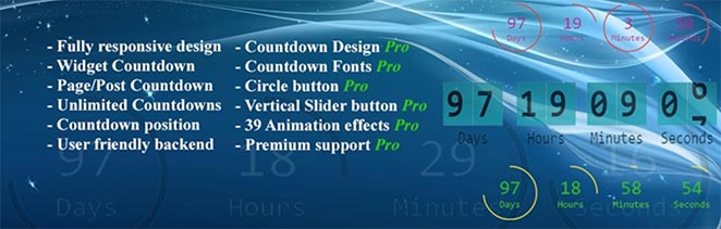 Free WordPress countdown timer plugin