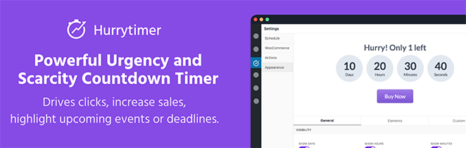 hurry timer coming soon countdown timer WordPress