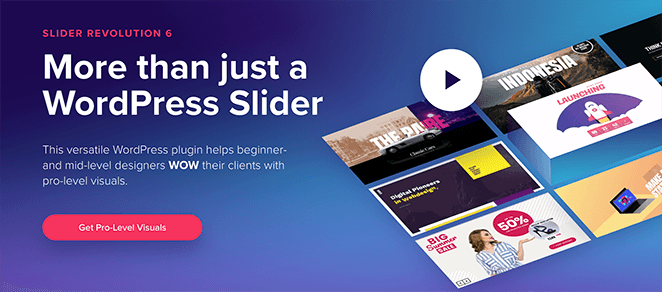 slider revolution meilleurs plugins d'animation pour WordPress