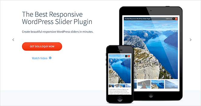 Soliloquy responsive WordPress image slider plugins