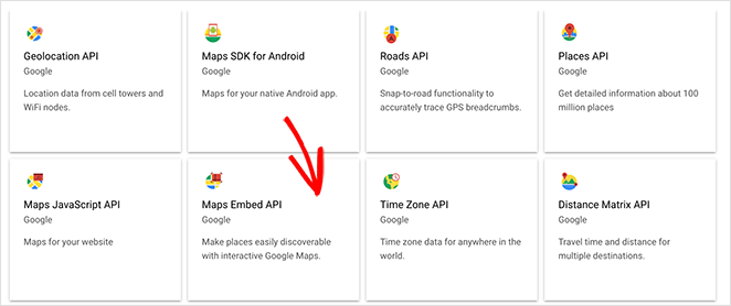 Google maps embed api