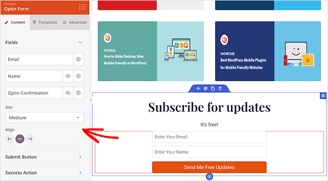 SeedProd customize optin form