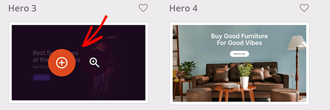 Preview and import your hero section