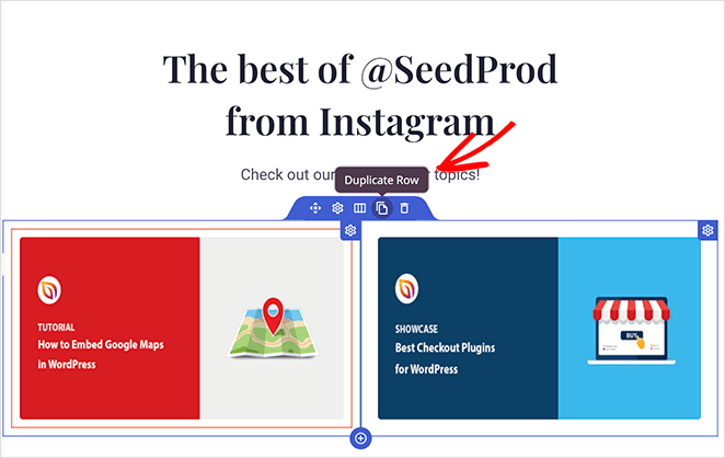 Duplicating rows in SeedProd