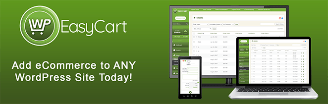 WP EasyCart free shopping cart plugin for WordPress