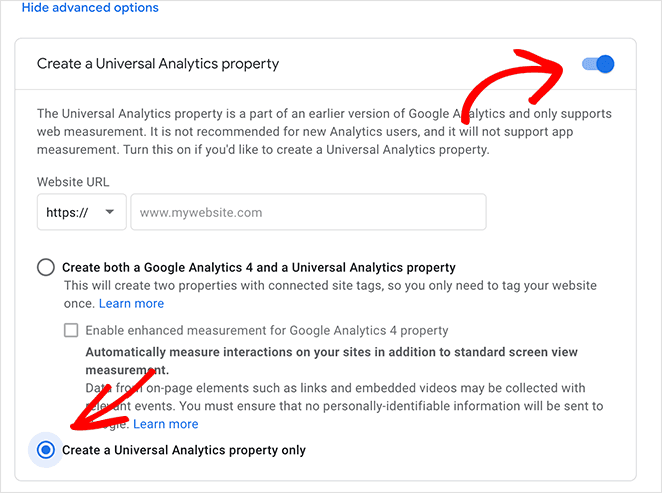 createuniversalanalyticsproperty SeedProd Create a universal analytics property