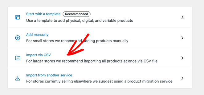 import woocommerce products via csv