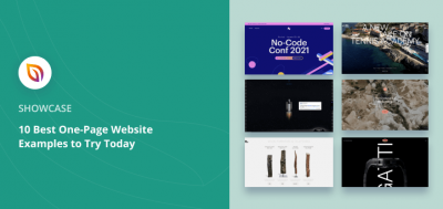 10 Best One Page Website Examples for You to Try Today