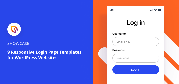 9 Responsive Login Page Templates for WordPress Websites