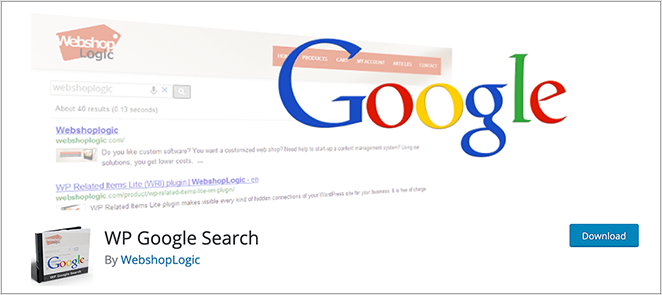 WP Google Search Plugin